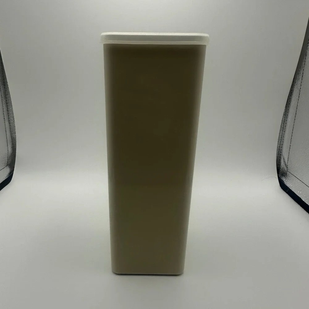 Vintage Tupperware Modular Mates Super Oval 5 Almond Beige 1614-2 with Lid USA